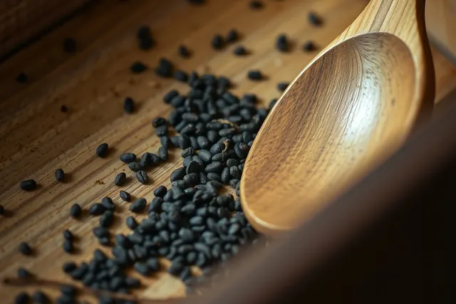 Fresh mouse droppings in a drawer